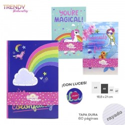 CUADERNO CON LUZ TRENDY 11991