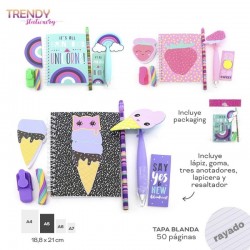 SET CUADERNO TRENDY 11998