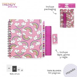 SET CUADERNO TRENDY 11999