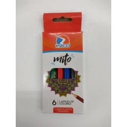 LAPIZ COLOR X6 CORTO MITO...