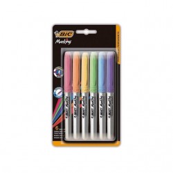 MARCADOR BIC GRIP PASTEL X...