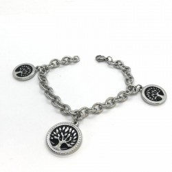 PULSERA DE ACERO CON 3...