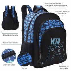 MOCHILA LETÂ´S PLAY GAMER...