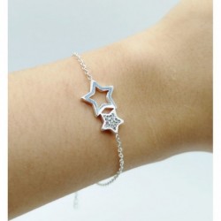 PULSERA ACERO BLANCO C/...