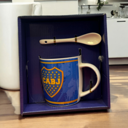 SET TAZA BOCA + CUCHARA ART...