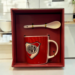 SET TAZA RIVER + CUCHARA...