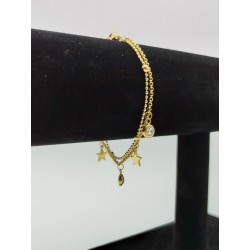 PULSERA ACERO DORADO 25APU11D