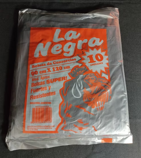 BOLSAS CONSORCIO 90X120 X10UNID LA NEGRA EAO
