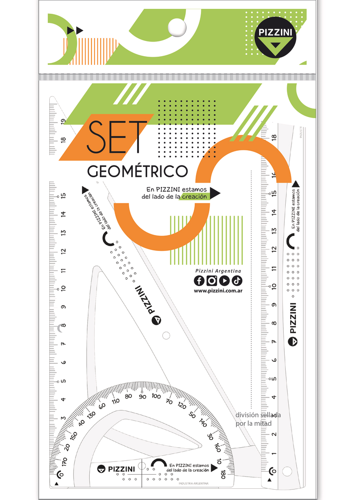 SET DE GEOMETRIA 3 PIEZAS ART 4113 AAO