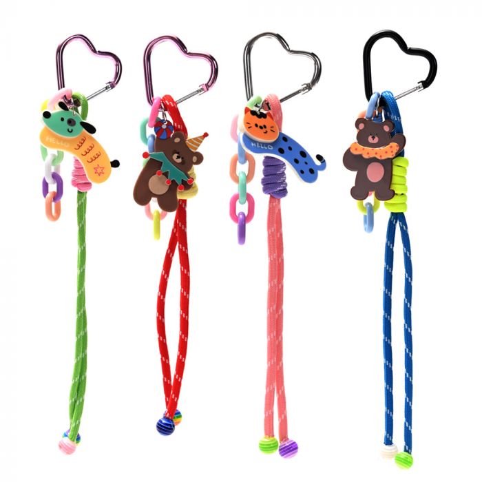 LLAVERO BAG CHARM ANIMALES ACRILICO 26CM ART 41721 JAÑ