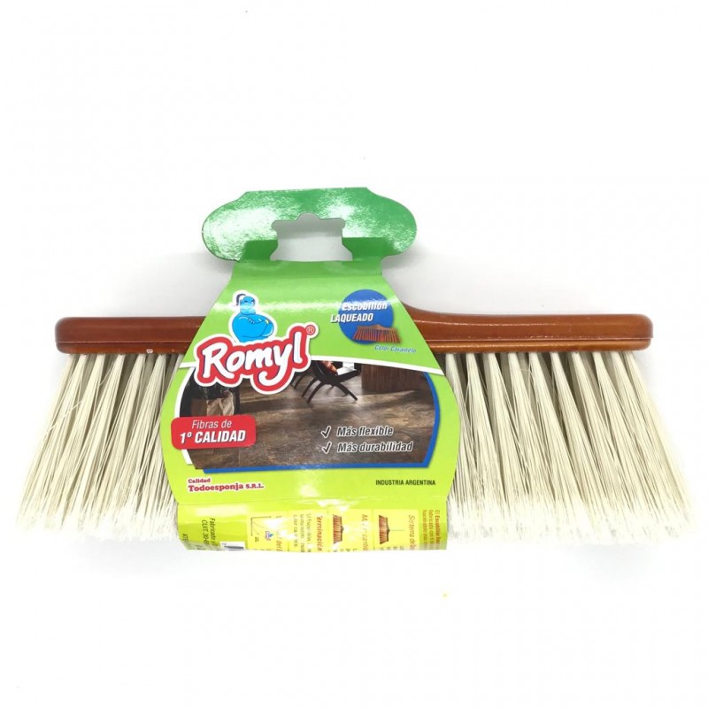 ESCOBILLON LAQUEADO CARAMELO ROMYL ART 103 LAÑ