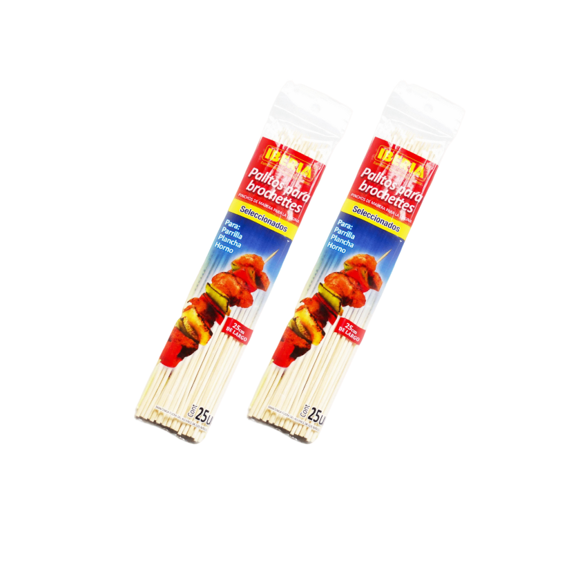 PALITOS PARA BROCHETTE X25UN ART 179 HAÑ