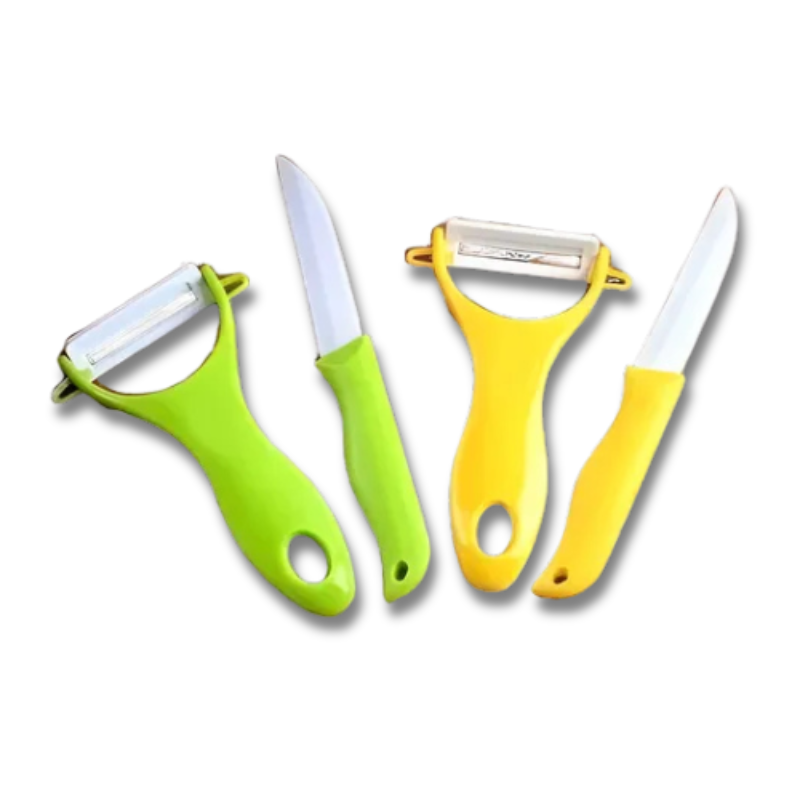 SET PELAPAPA Y CUCHILLO CERAMICA ART YW-4917 IAÑ