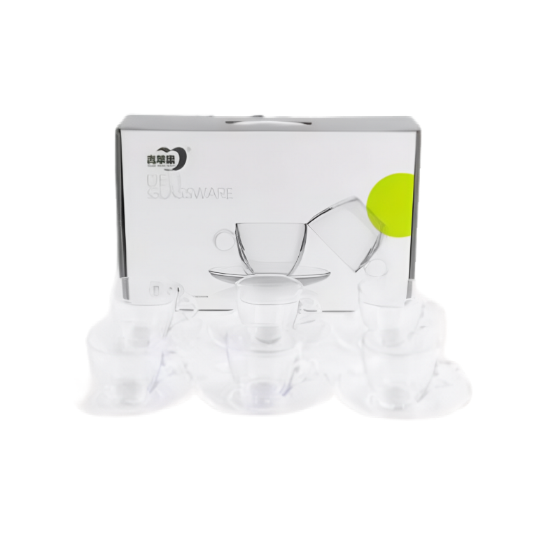 SET DE TAZA DE VIDRIO X12PCS 160ML ART NS353709 JAÑ