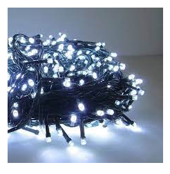 LUCES NAVIDAD DIAMANTE X160 LED BLANCO Y CALID ART POL25 IAO