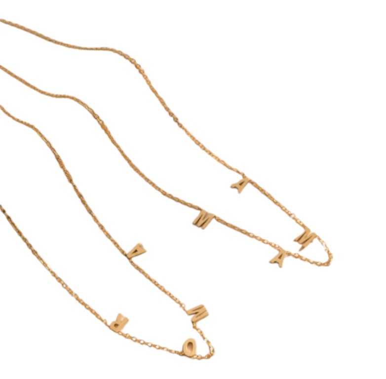 CADENA ACERO DORADO MAMA Y AMOR ART ACADI351D IAÑ