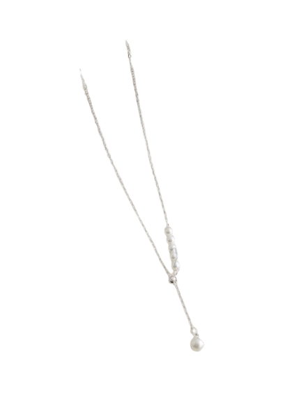 CADENA ACERO BCO CORBATERO CON PERLAS ART 25ACADI630P BAÑ