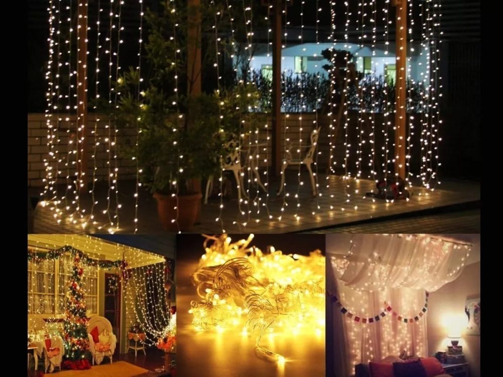 CORTINA LLUVIA LED CALIDA 3X3MTS ICECYCLE JAÑ