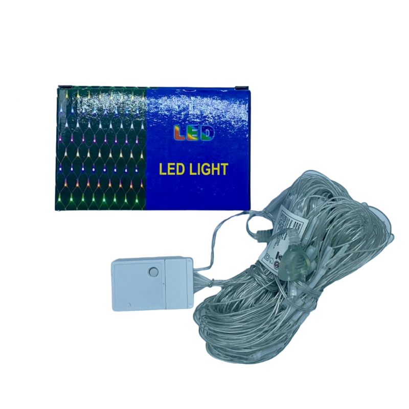 GUIRNALDA NAVIDAD X144 LED CORTINA MULTICOLOR POL-20 JAÑ