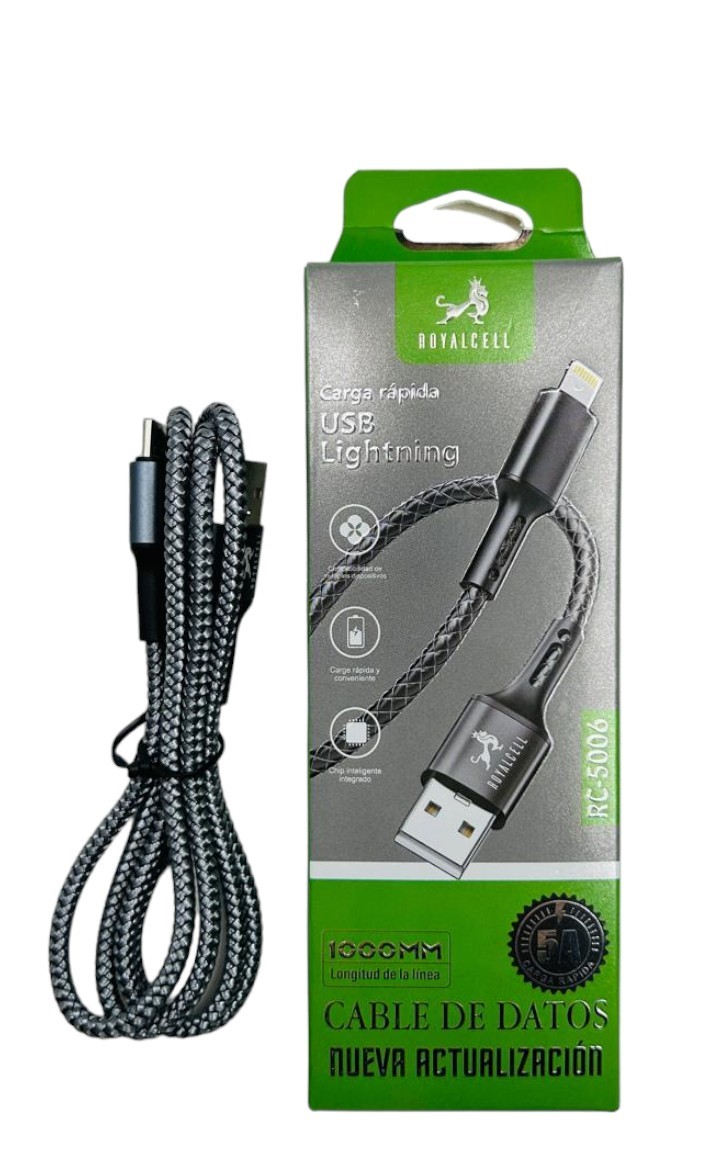 CABLE TIPO IP CARGA RAPIDA USB DE 1MTS ART RC5006IP CAO