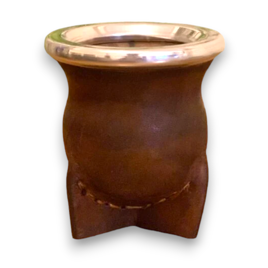 MATE CAMIONERO VIDRIO C/VIROLA ALUMINIO LISO KAÑ
