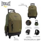 MOCHILA CARRO EVERLAST 51X34X24CM 20" ART 28062 AAO