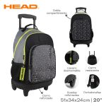 MOCHILA CARRO HEAD 51X34X24CM 20" ART 28068 AAO