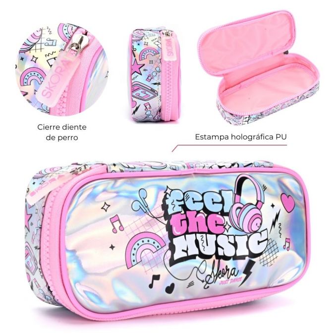 CARTUCHERA RECTANGULAR 1 CIERRE THINK HAPPY 37762 BAÑ
