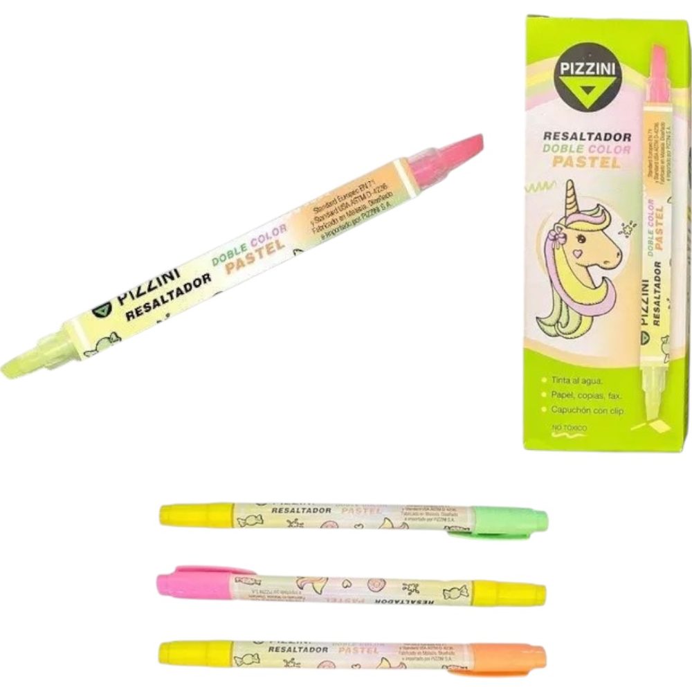 RESALTADOR DOBLE COLOR PUNTA BISELADA PAST XUNID 1282PCS AAO