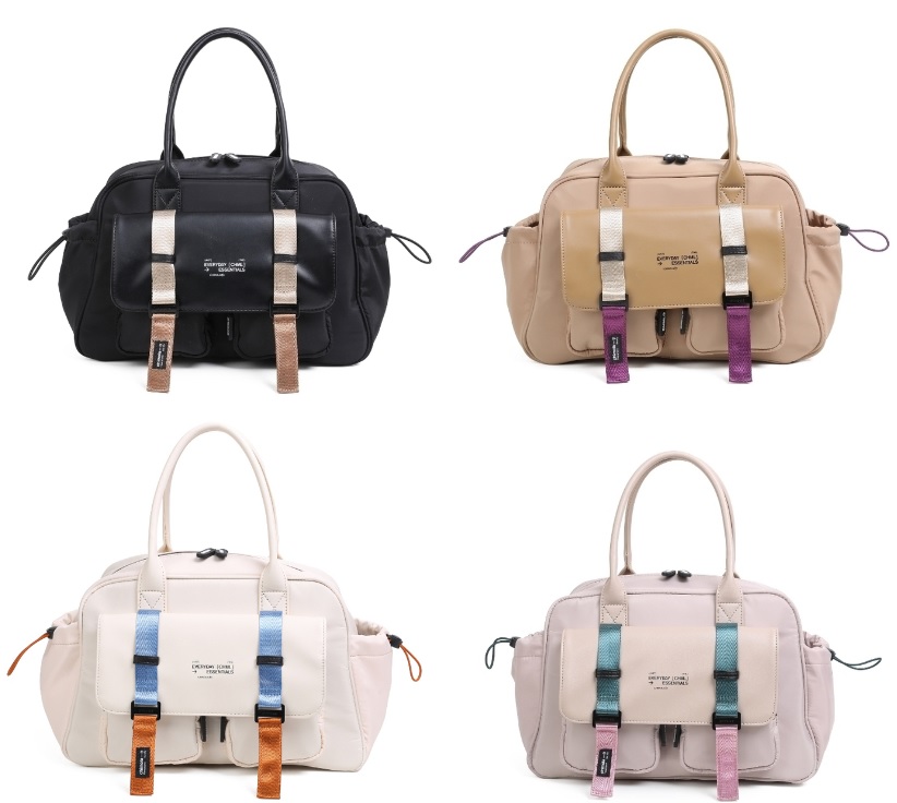 BOWLING BAG MILAN NEGRA/CAMEL/NUDE/VISON ART C44 CAÑ
