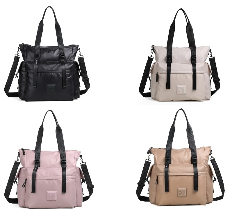 TOTE CITY CHIMOLA NEGRA/NUDE/PALE PINK/VISON ART BP96 CAÑ