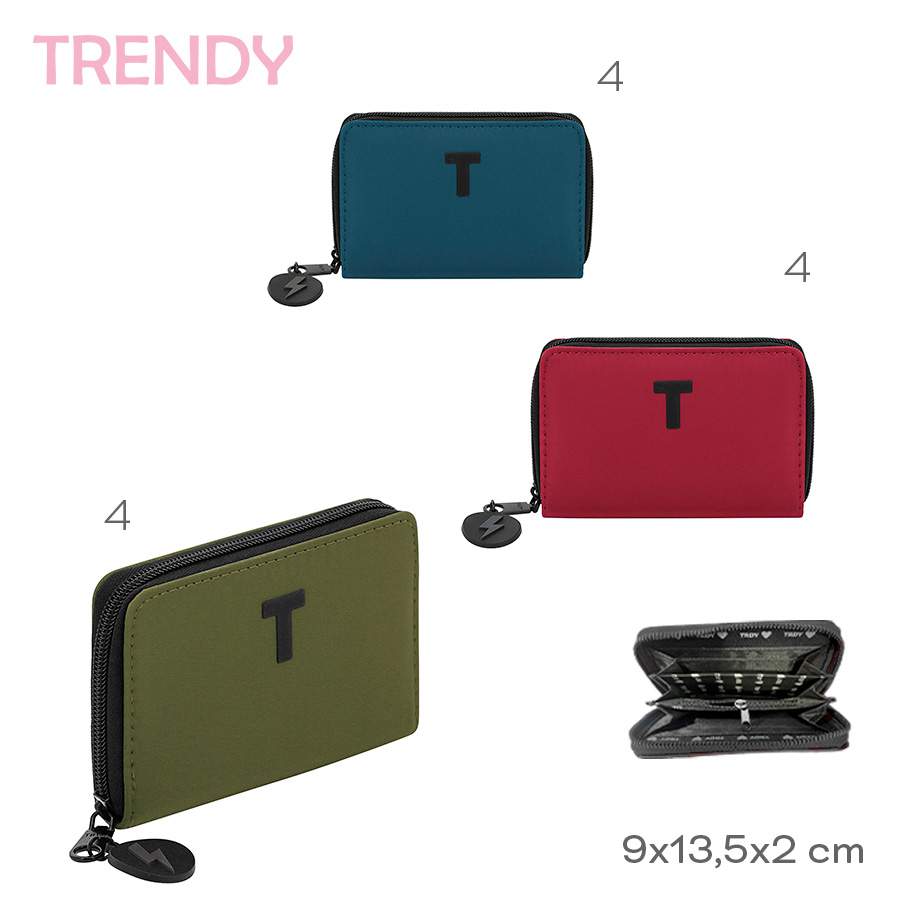 BILLETERA TRENDY 9X13.5X2CM ART 18657 CAÑ