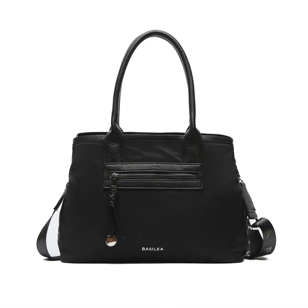 CARTERA DE NYLON CON VIVOS EN PU AL TONO ART CA0105B CAÑ