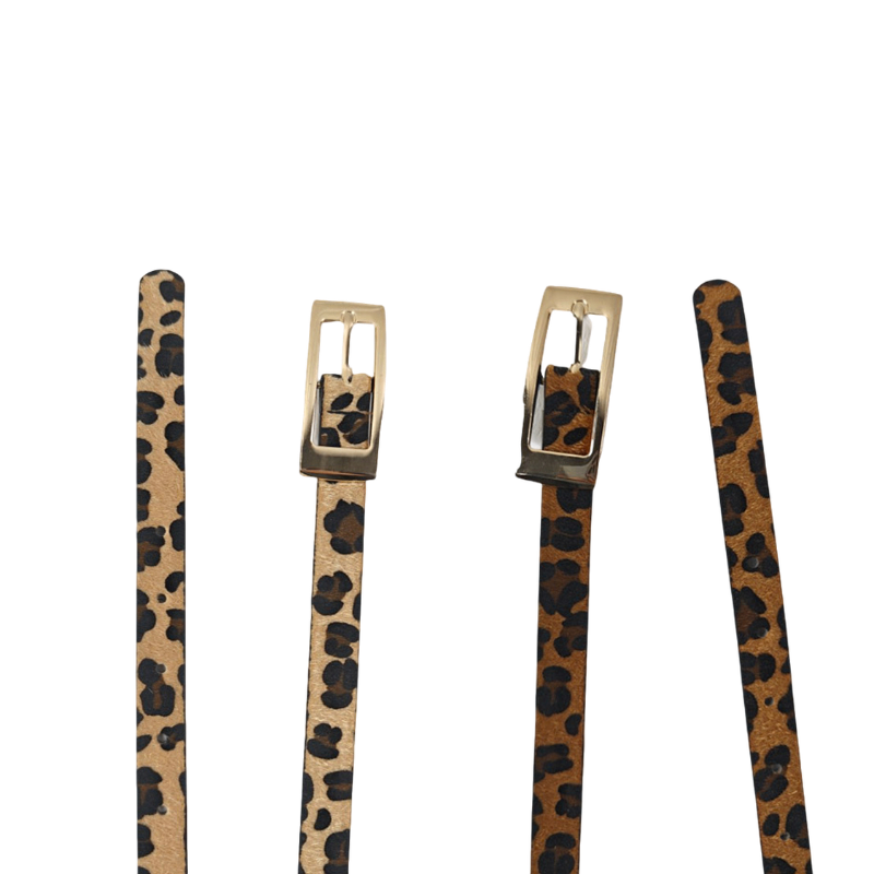 CINTO ECO CUERO ANIMAL PRINT CAMEL ART E575-437/337 CAÑ