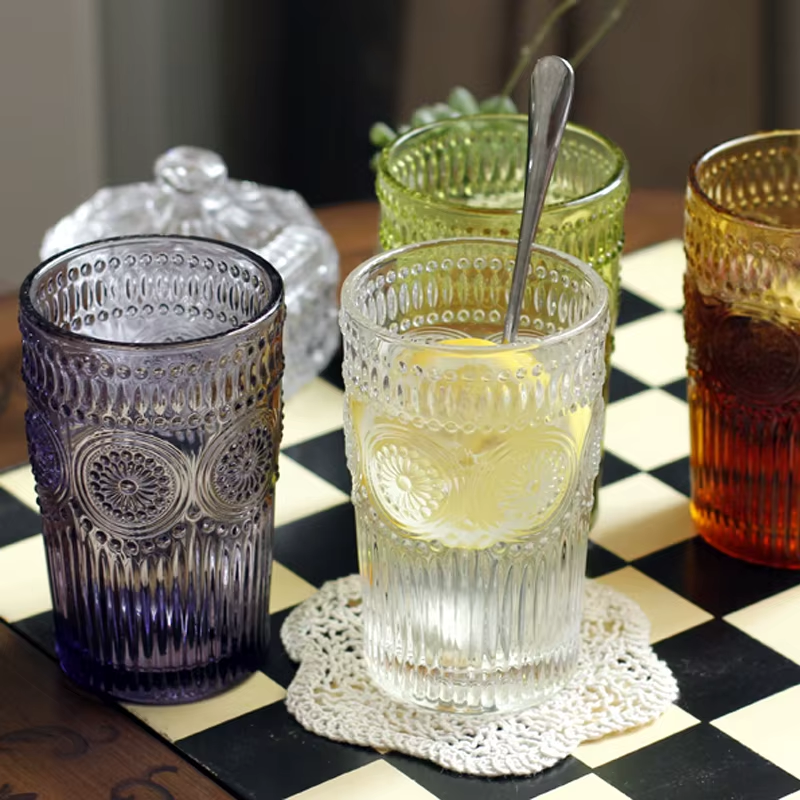 VASO FACETEADO ALTO XUNI VRS COLORES ART RM26-124/125 DAO