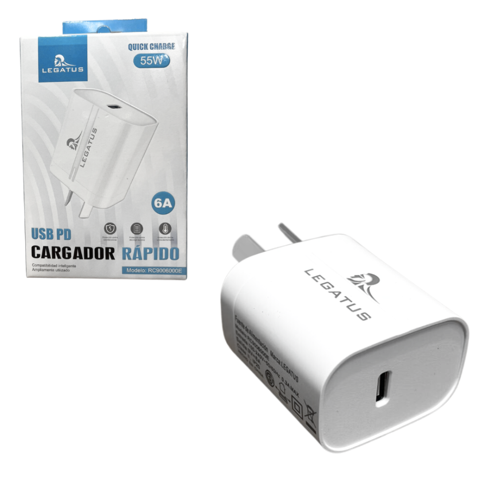 CARGADOR TIPO C CON CABEZAL ART RC9006000E CAO