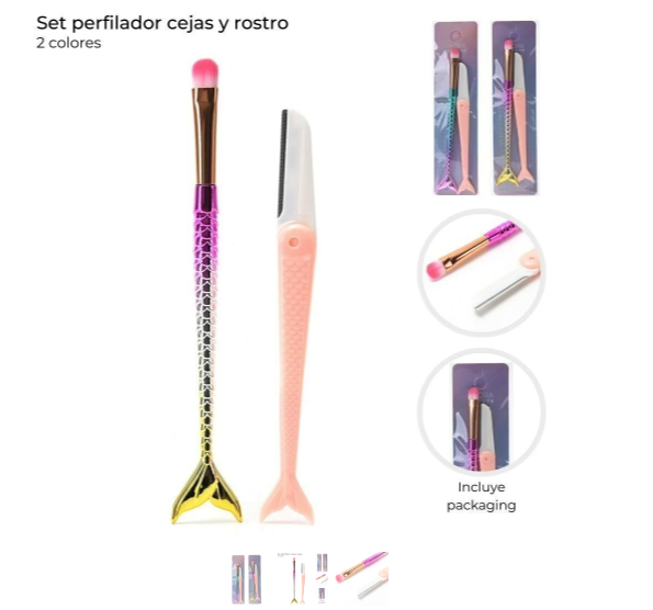 SET PERFILADOR Y PINCEL PUNTA SIRENA ART 38864 CAO