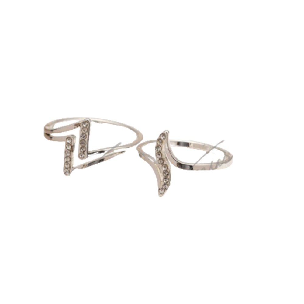 ANILLO ACERO BLANCO C/FORMA STRASS AN3090P GAÑ