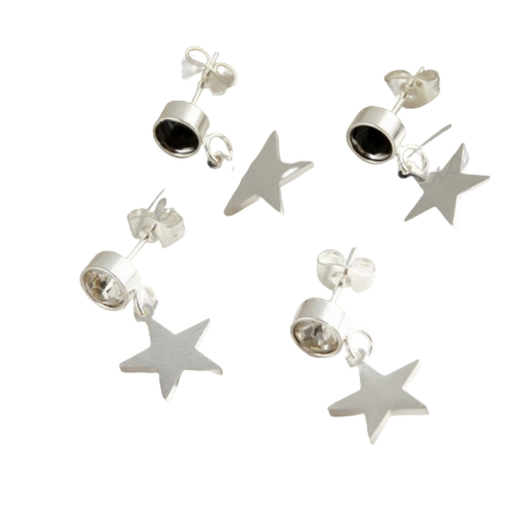 ARO ACERO BLANCO C7STRASS Y COLG ESTRELLA XPAR AR4318P GAÑ