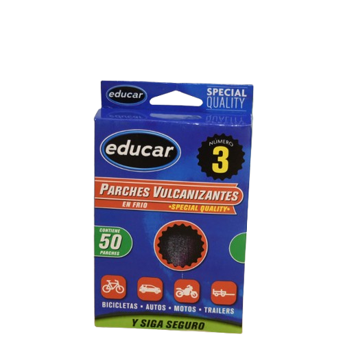 PARCHE N3 X 50 EN CAJA EDUCAR ART 50500 EAO