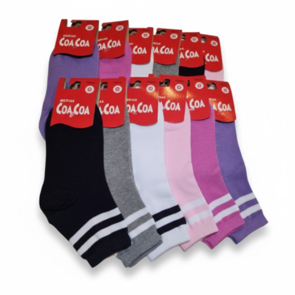 MEDIAS TENIS DEPORTIVAS CON RAYAS ART 2541 BAO