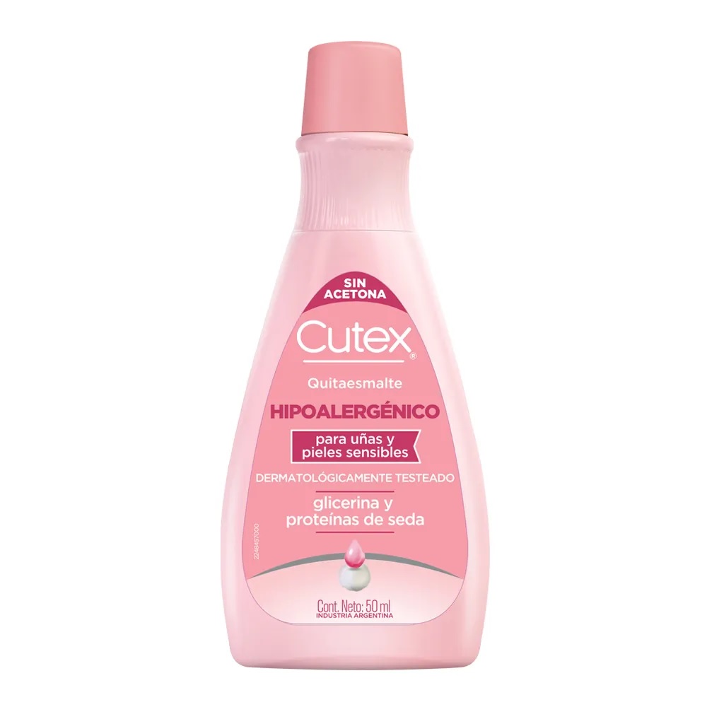 QUITA ESMALTE 50ML CUTEX HIPOALERGENICO ART 146 LAÑ