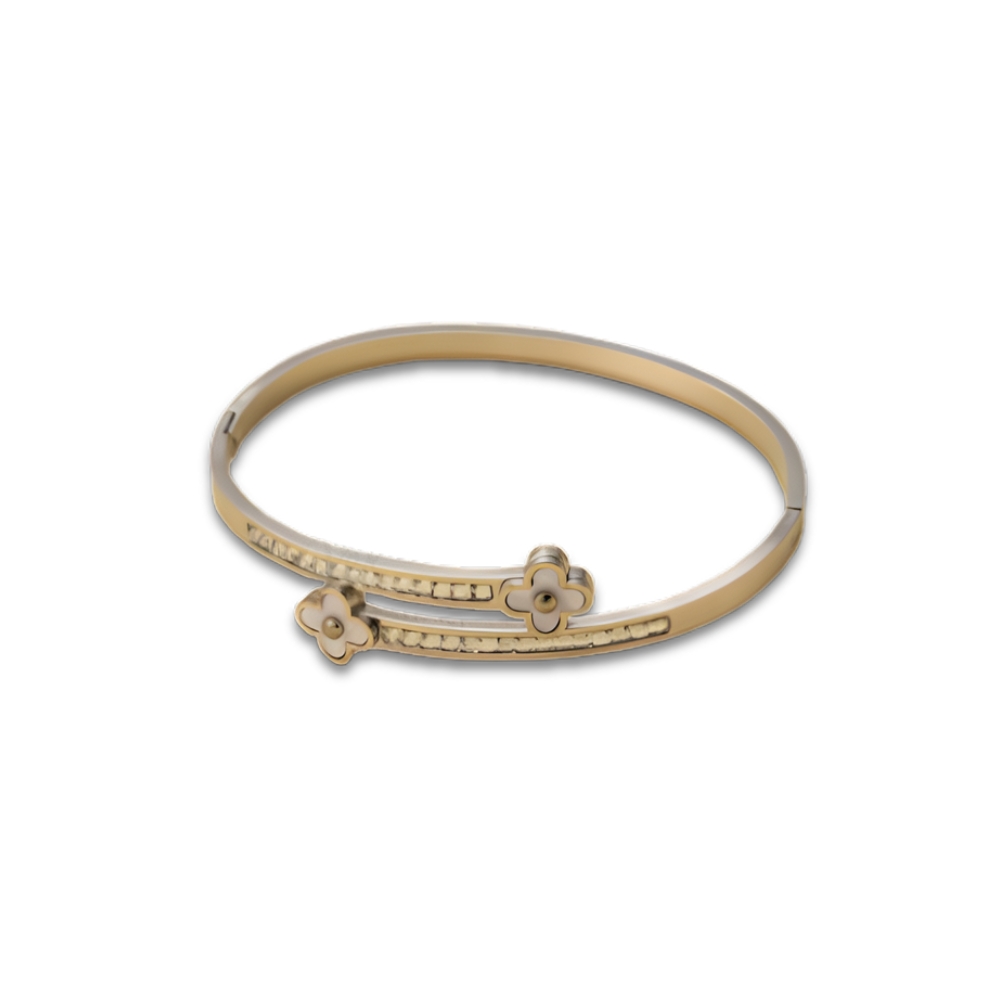 PULSERA ACERO RIGIDA VC C/STRASS ART PUL78 CAO