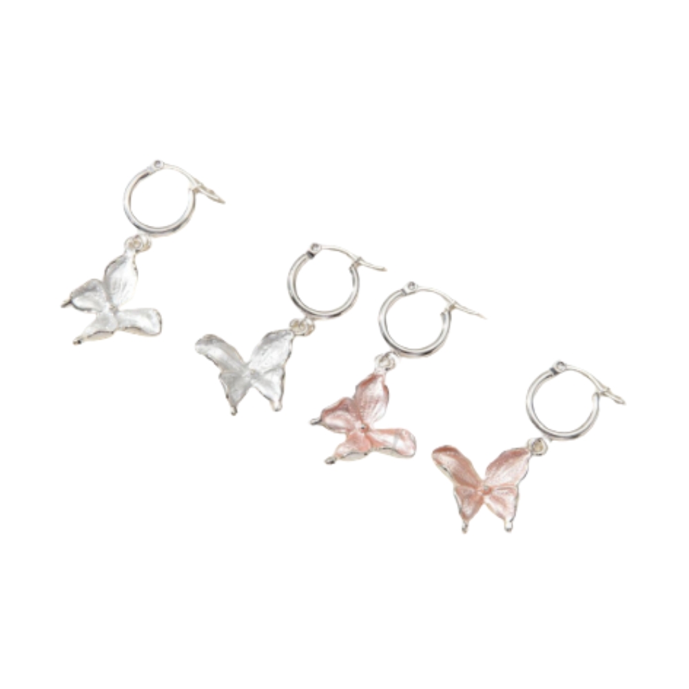 ARO ACERO BLANCO ARGOLLA C/DIJE MARIPOSA XPAR AR4557P LAÑ