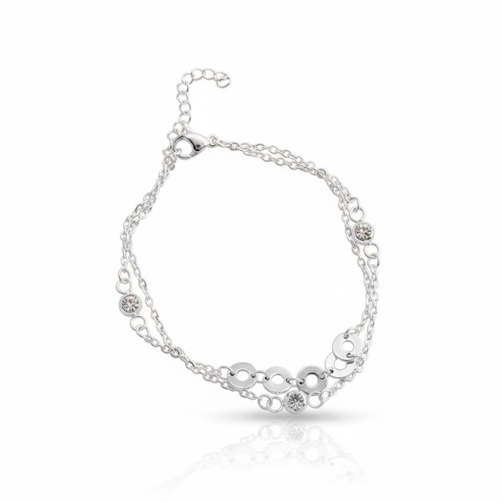 PULSERA ACERO DOBLE C/DETALLES APUDI395 AAO