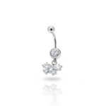 PIERCING ACERO OMBLIGO MARIPOSA CRISTAL BP928 AAO
