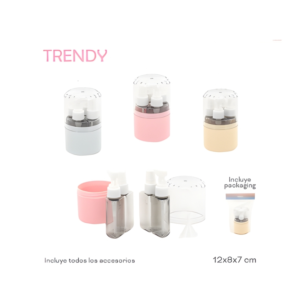 PORTA LIQ/CREMAS VIAJE TRENDY ART 30918 AAO