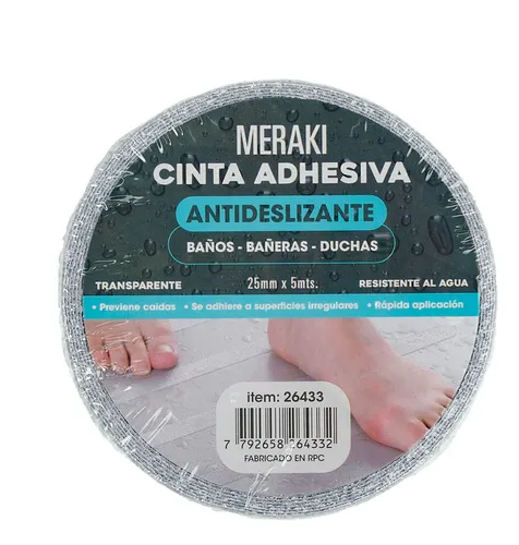 CINTA ANTIDESLIZANTE 25MMX5M ART 26433 BAO