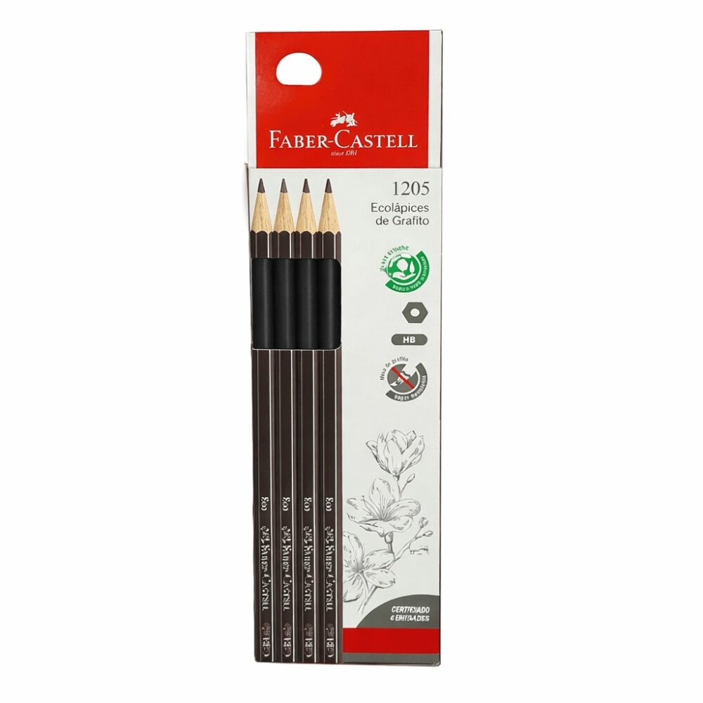 LAPIZ NEGRO GRAFITO 1205 ESTUCHE X4 ART 112600 BAO
