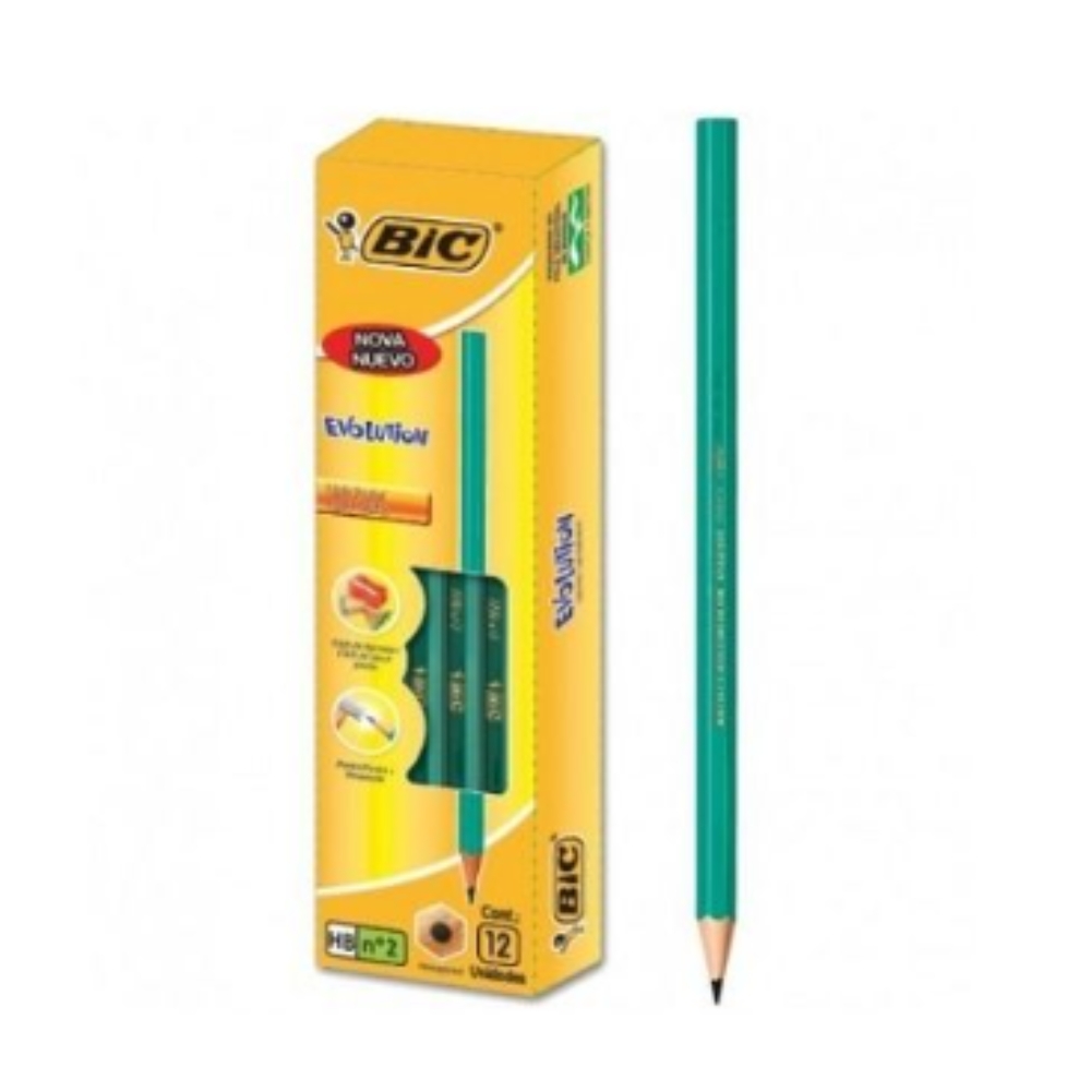 LAPICES GRAFITO BIC EVOLUTION X12 ART 3786 BAÑ